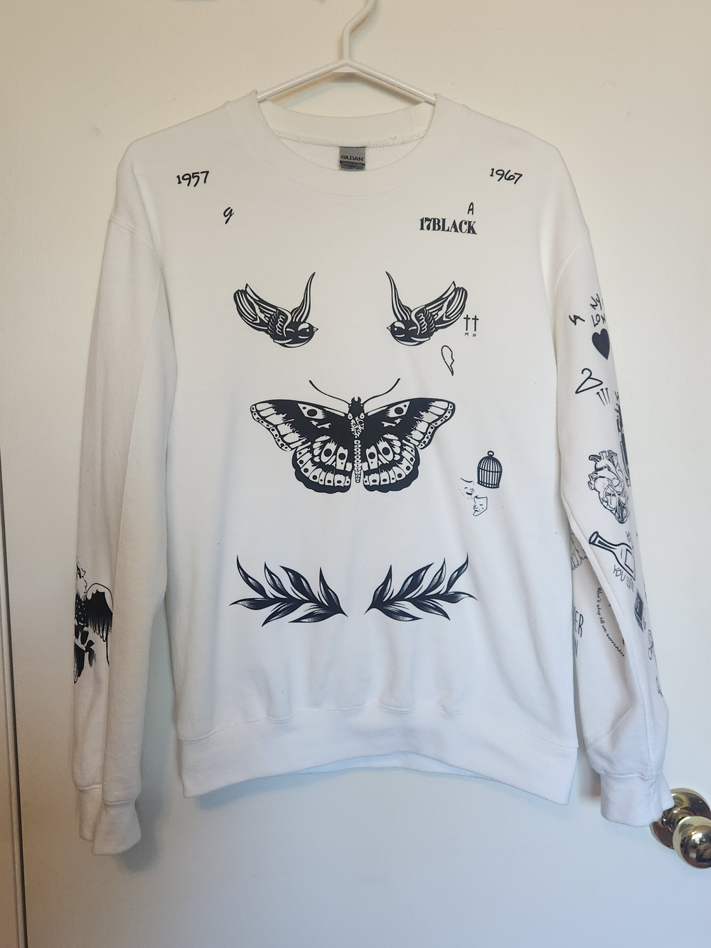Harry Styles Inspired Tattoo Sweatshirt